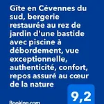 En Cévennes Du Sud, Bergerie Restaurée Au Rez De Jardin D'une Bastide Avec Piscine à Débordement, Vue Exceptionnelle, Authenticité, Confort, Repos Assuré Au Cœur De La Nature Hébergement de vacances Saint-Laurent-le-Minier