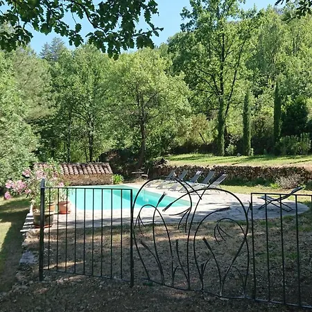 別荘 En Cevennes Du Sud, Bergerie Restauree Au Rez De Jardin D'une Bastide Avec Piscine, Vue Exceptionnelle, Authenticite Et Confort